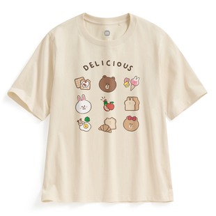 诚衣 LINE 印花T恤 女 FRIENDS宽版 lativ