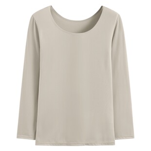 lativ 诚衣 heatup U领八分袖上衣-女