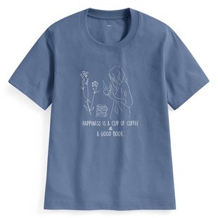 印花T恤 幸福日常厚版 女 诚衣 lativ