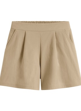 lativ 诚衣 弹力打褶短裤-女