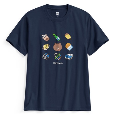 lativ 诚衣 LINE FRIENDS印花T恤-05-男