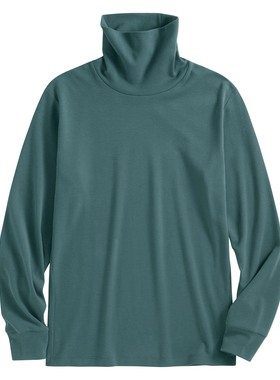 lativ 诚衣 磨毛柔棉高领长袖T恤-男