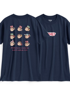 lativ 诚衣 PEKO & POKO宽长版印花T恤-01-女