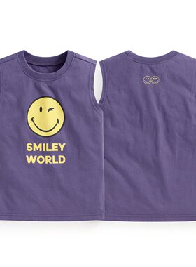 lativ 诚衣 SmileyWorld®纯棉宽版印花背心-童