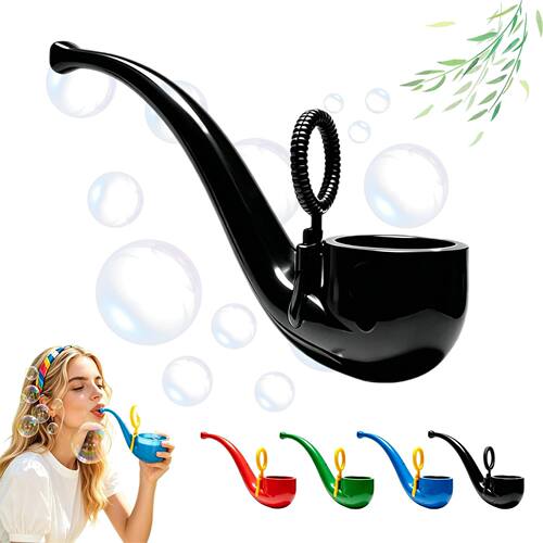 独立站火爆奇趣创意便携式新款热门 Soap bubble pipe 肥皂泡烟斗