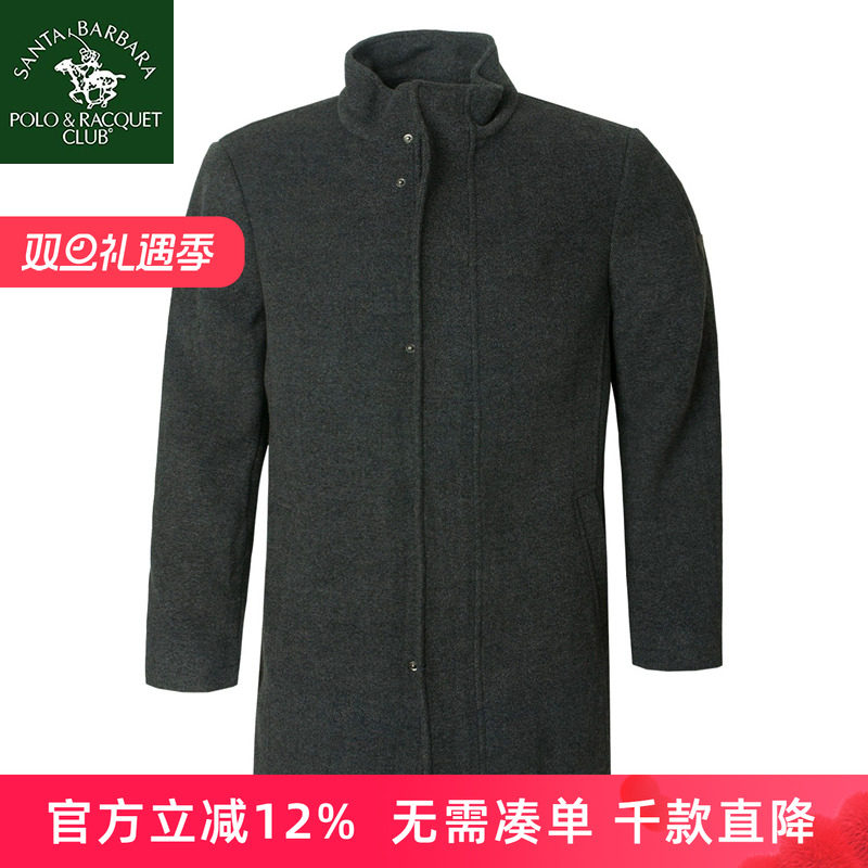防风中年羊绒派克商务休闲大衣