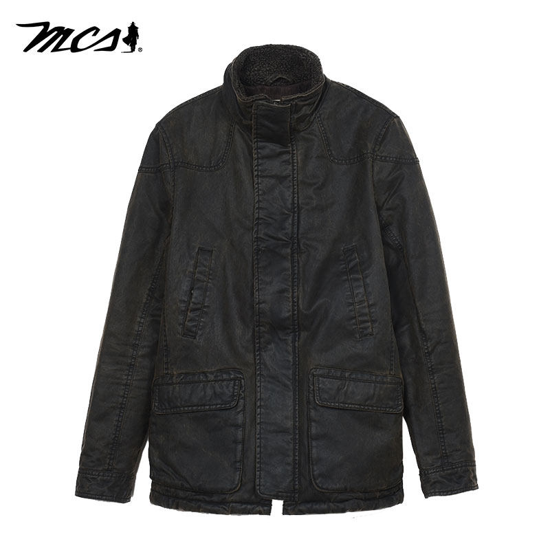 MCS万宝路厚款冬款男士棉服