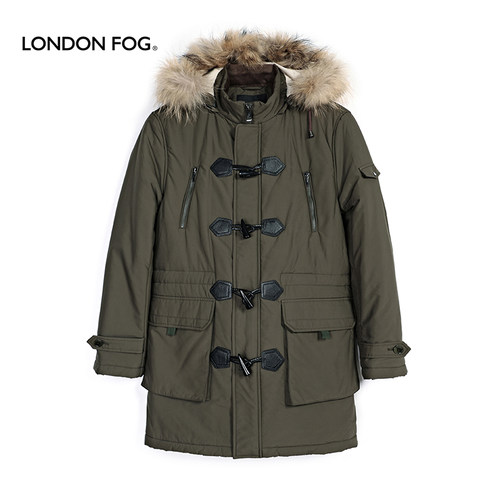 LONDONFOG冬季中长款棉衣男棉服
