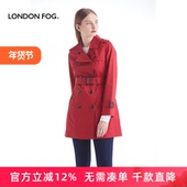 伦敦雾英伦风双排扣风衣外套女2025秋冬新款 LONDON FOG 休闲大衣