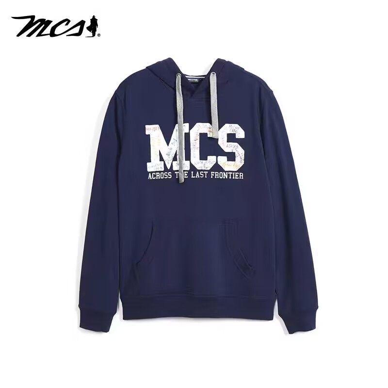 MCS休闲运动连帽套头卫衣男
