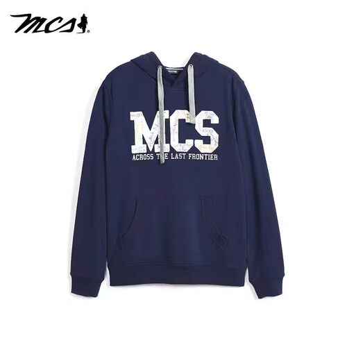 MCS休闲运动连帽套头卫衣男