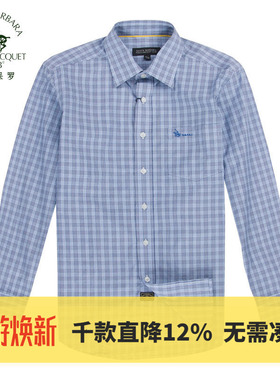 圣大保罗专柜品质POLO春夏男士商务休闲棉制长袖衬衫PS12WH025