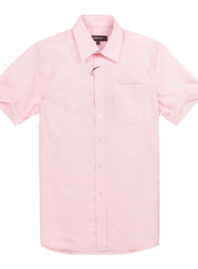 LONDON FOG/伦敦雾专柜同款男商务衬衣休闲短袖衬衫棉制LS12WH103