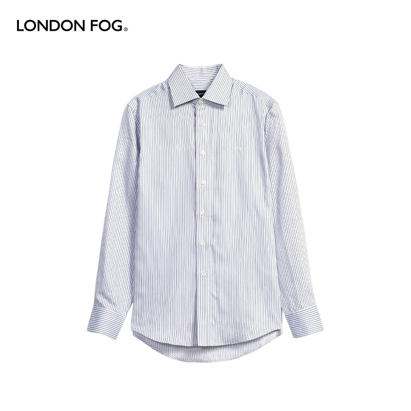 LONDONFOG条纹长袖衬衫男