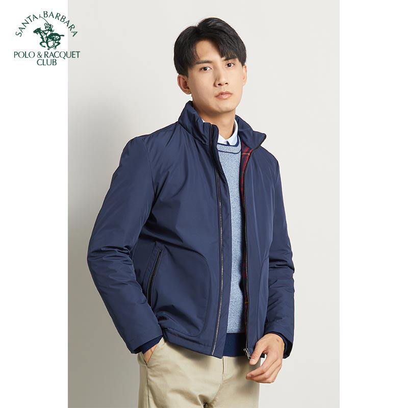 圣大保罗立领隐藏帽休闲夹克外套