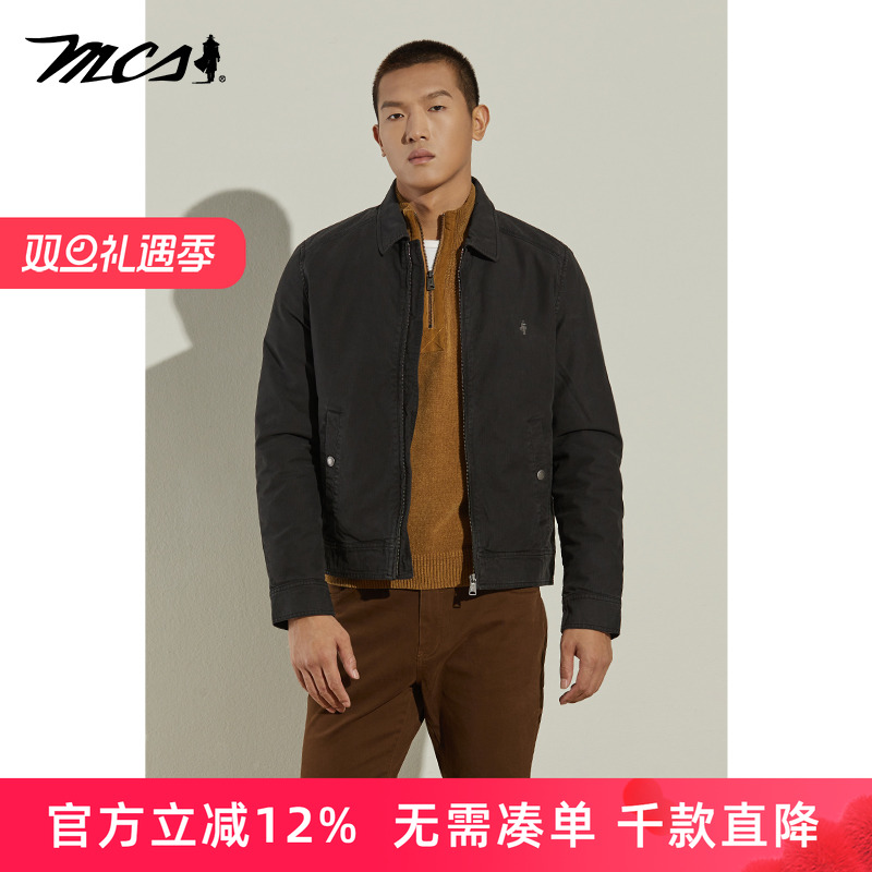 MCS万宝路男装秋冬新款外套夹克