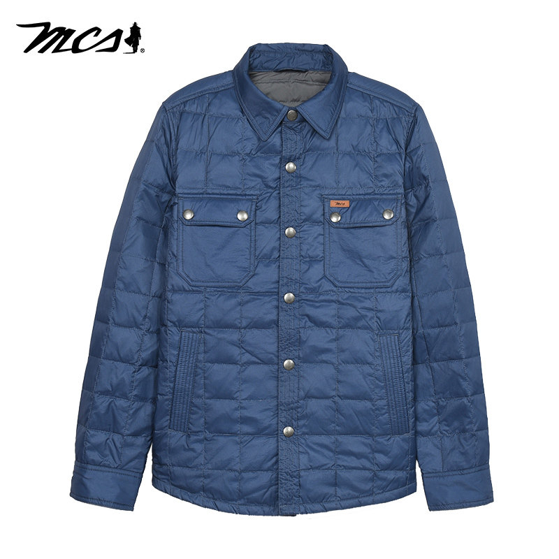MCS万宝路男装修身版羽绒服