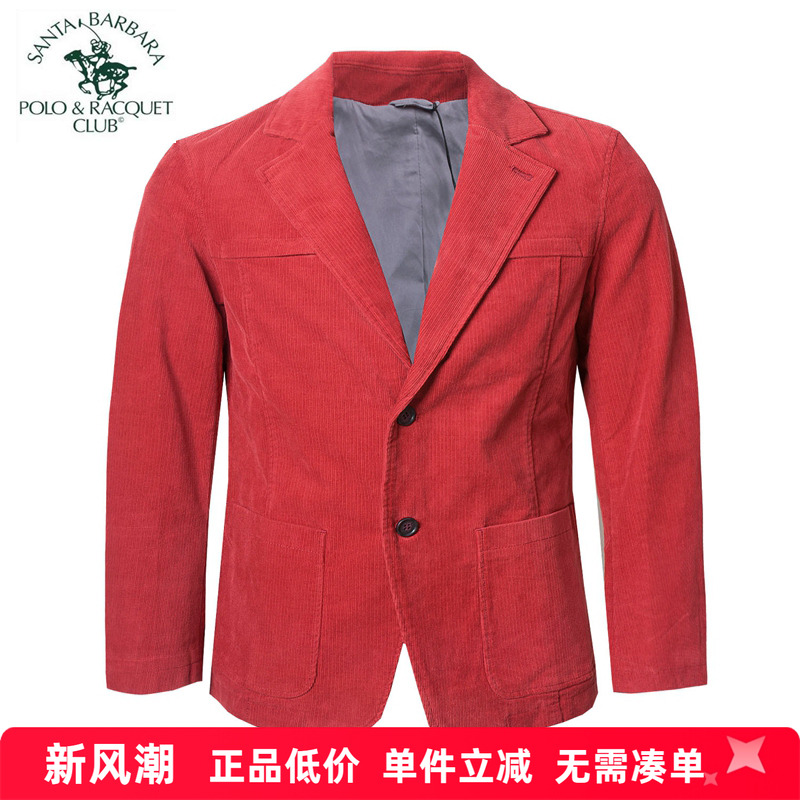 休闲灯芯绒大码单西装