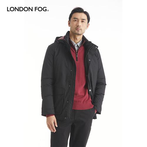 LONDONFOG冬季羽绒服连帽外套