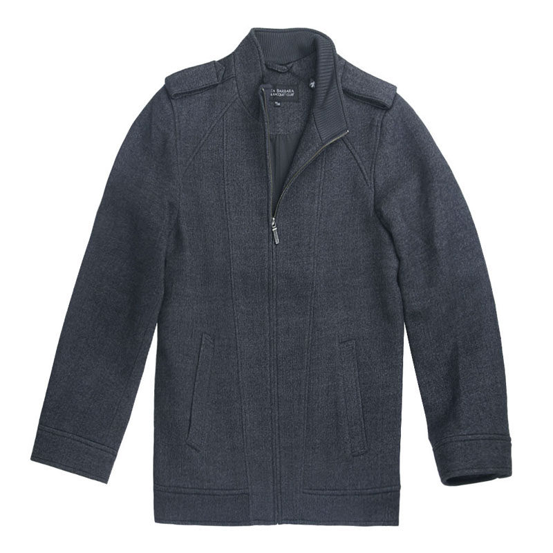 圣大保罗专柜品质冬装外套大码男装立领商务风毛呢大衣PW11WJ402