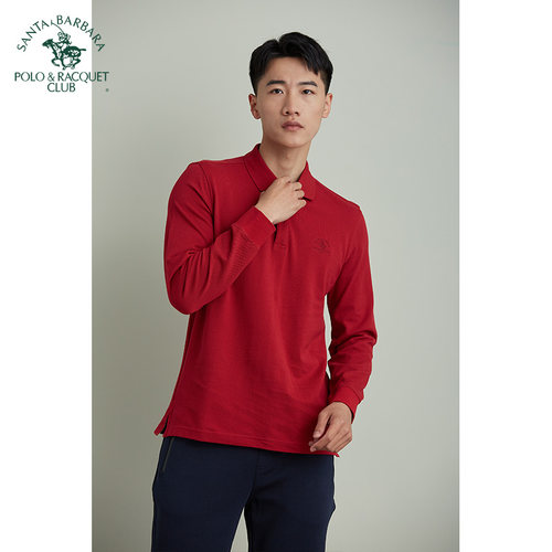 圣大保罗男士长袖POLO衫秋冬