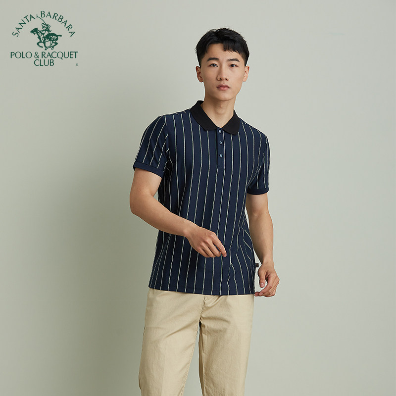 圣大保罗商务休闲翻领polo衫