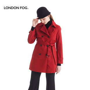 英伦风可拆内胆风衣冬外套休闲百搭中长款 伦敦雾女装 FOG LONDON