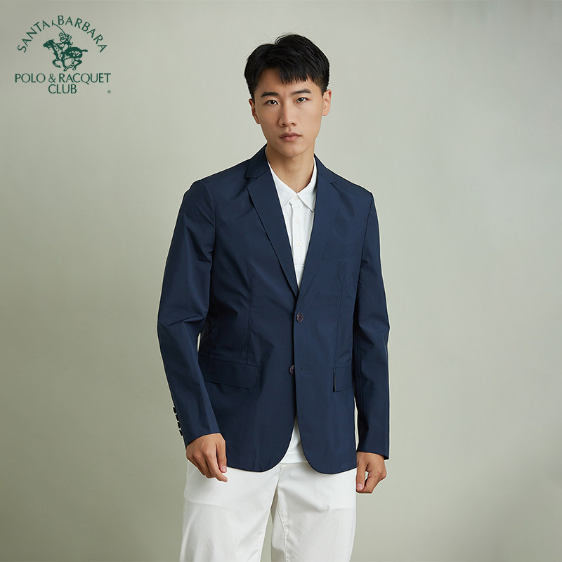 圣大保罗两料扣石墨烯休闲西服男