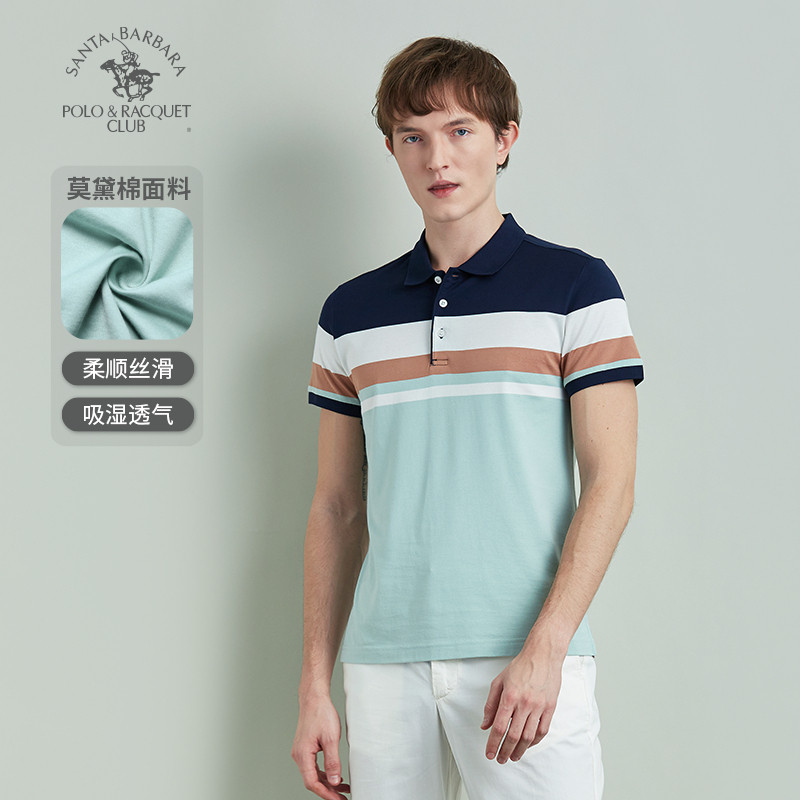 圣大保罗男士莫代尔短袖POLO衫