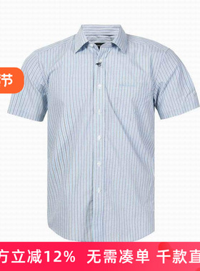 【新品】LONDON FOG伦敦雾衬衫夏男士休闲衬衣全棉短袖LS13WH107