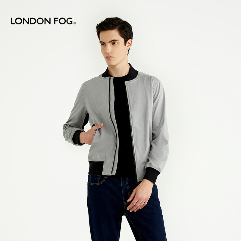 LONDONFOG男装秋款棒球领卫衣