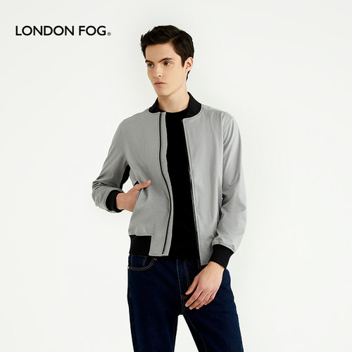 LONDONFOG男装秋款棒球领卫衣