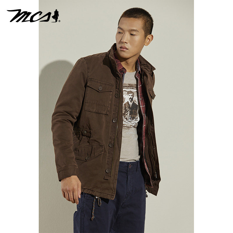 MCS厚款冬款洗水复古棉服