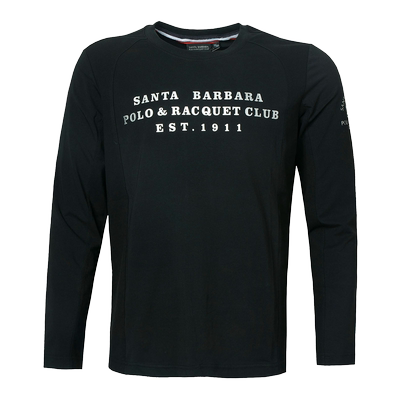 男装秋冬圆领长袖印字休闲上衣