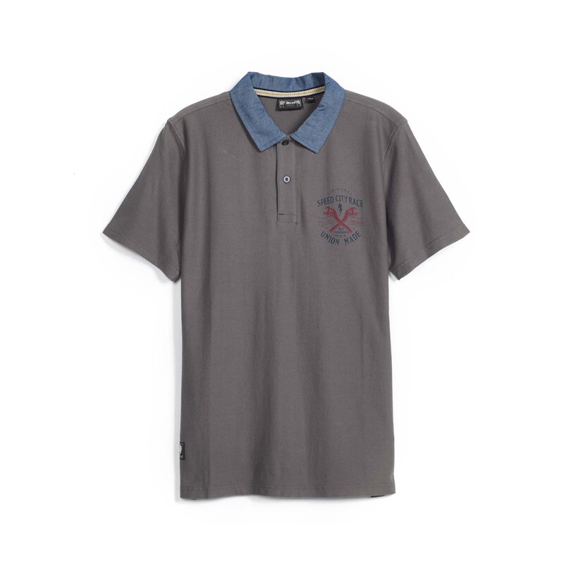 MCS男装商场同款夏季中年男士撞色翻领短袖polo衫纯棉洗水休闲t恤