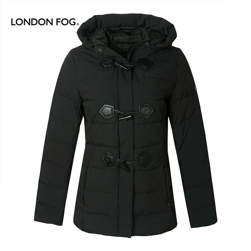 LONDON FOG/伦敦雾女装秋冬款户外防风羽绒服休闲连帽外套女