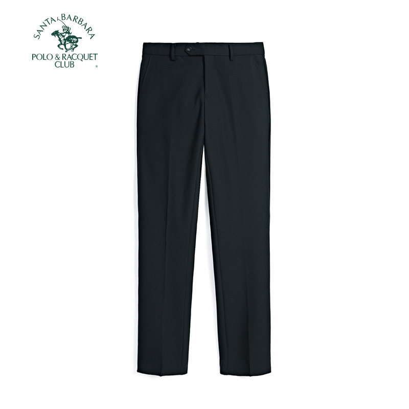 圣大保罗男士休闲西裤羊毛混纺秋冬季商务休闲长裤免烫中年宽松裤