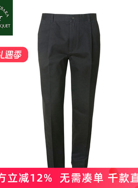 圣大保罗休闲裤单褶秋冬新款纯棉商务裤子中年款爸爸装PW15WP101