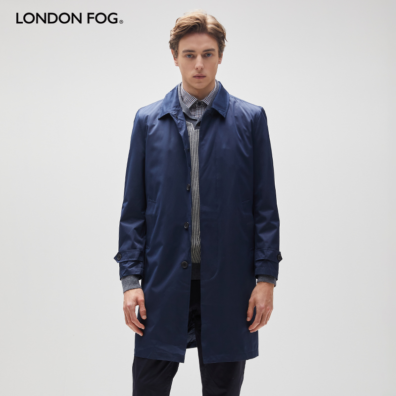LONDONFOG中长款风衣羽绒外套男