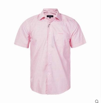 fog伦敦雾商务棉质格子休闲衬衣