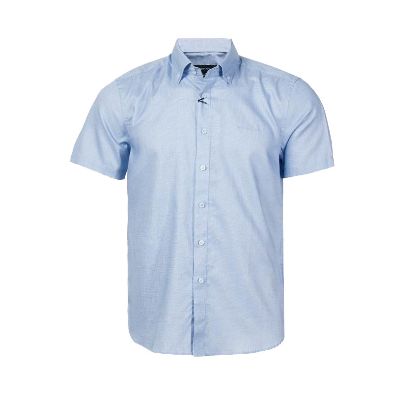 【新品】LONDON FOG/伦敦雾男装夏休闲全棉格子短袖衬衫LS13WH119