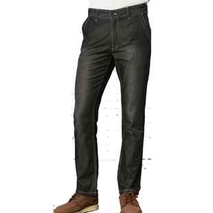 圣大保罗品质行货男士长裤商务薄款棉质洗水直筒牛仔裤PS14WN103