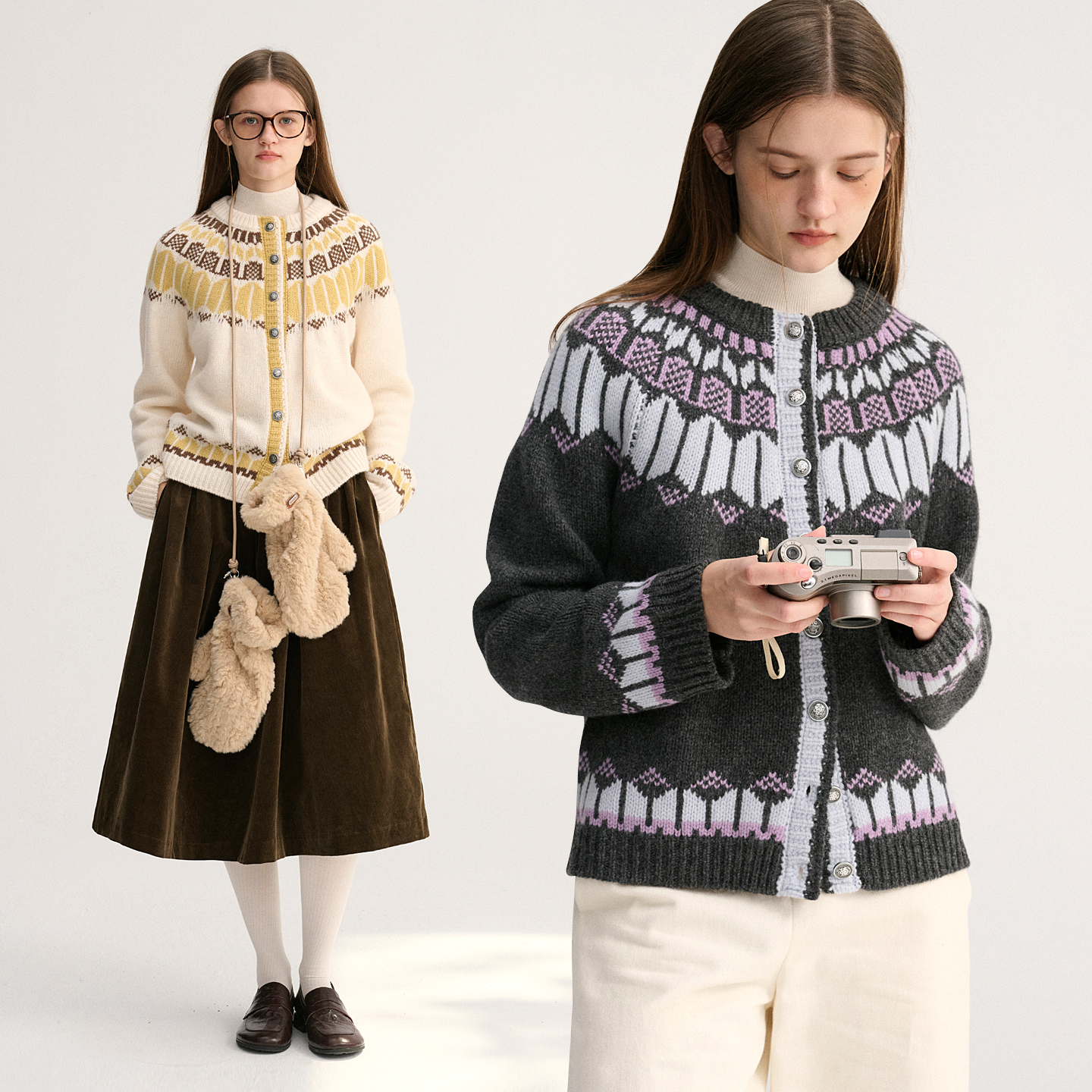 DIGBUTY复古像素全羊毛毛衣