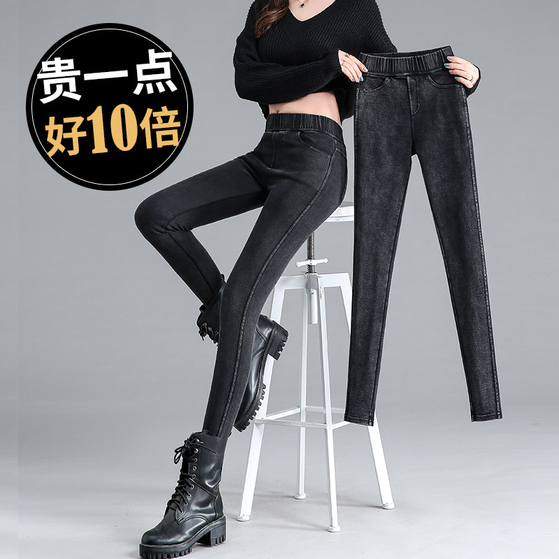 8八分小个子灰色打底裤女外穿春秋款高腰显瘦紧身9九分小脚铅笔裤