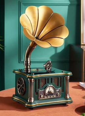 派拉蒙.洛斯贝拉 MI1906C 【充插两用款】高品质迷你留声机蓝牙