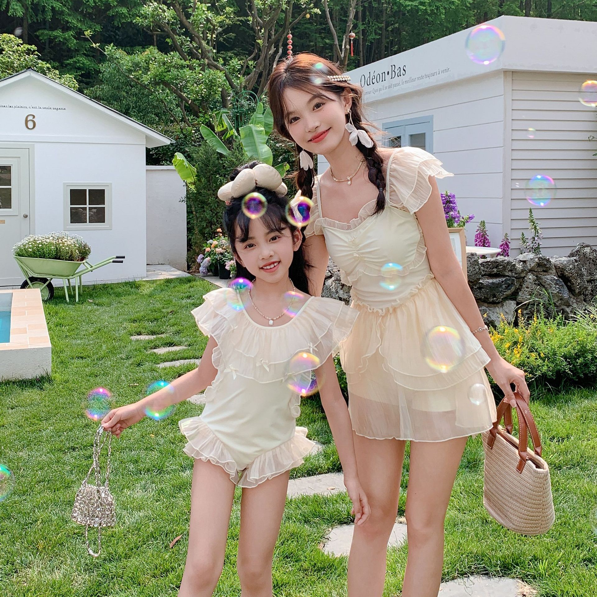 亲子款母女泳衣2025新款超仙泳服