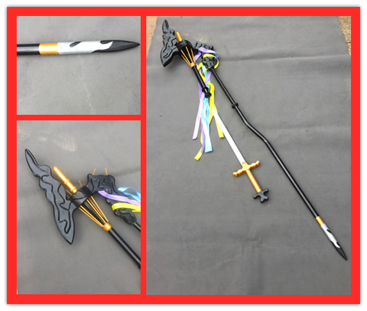 Fate Grand Order梅林法杖剑 COSPLAY道具定做_虎窝淘