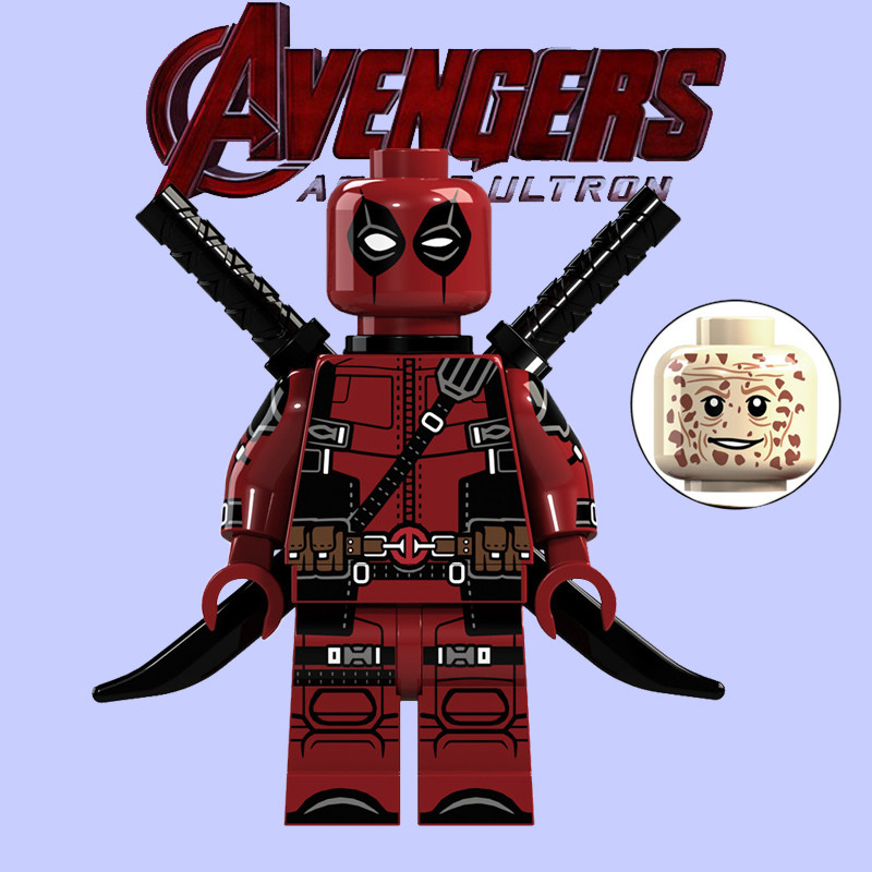 兼容乐高积木超级英雄x战警死侍2deadpool第三方moc拼装人仔玩具