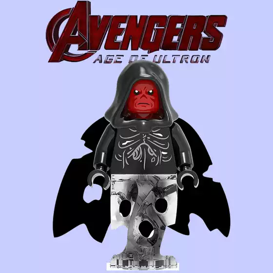 Avengers 4 Captain America Hydra Villain 977 Red Skull Third-Party Building Block Figure Toy
