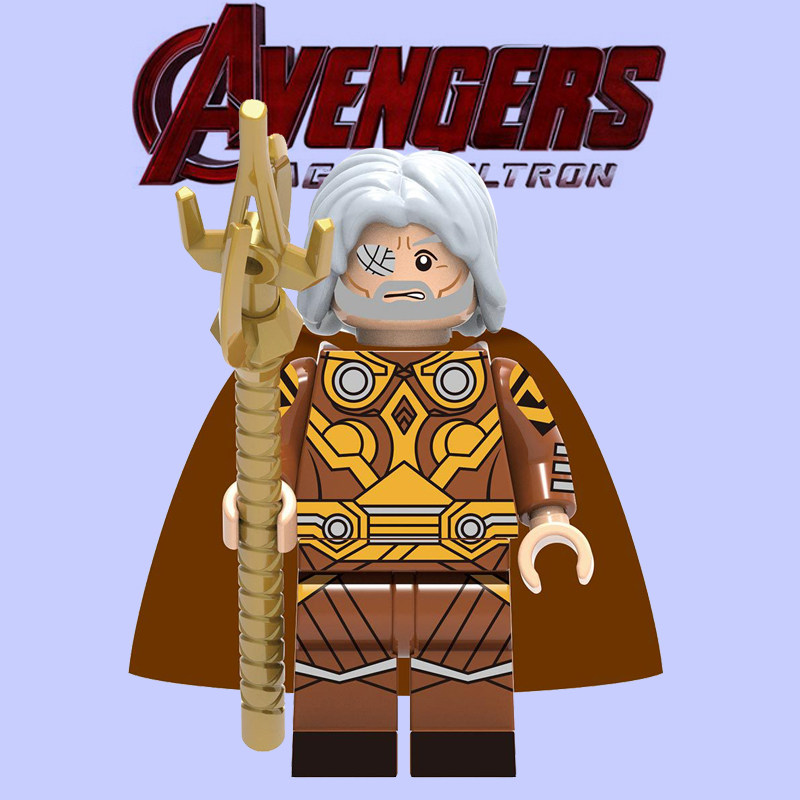 欣宏1353奥丁众神之王雷神3积木拼装玩具益智人仔玩具兼容乐高